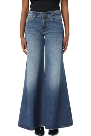 Dondup Jeans, Dame, Blå, W29, Denim, Klassiske Denim Jeans med Fem-Lomme Design