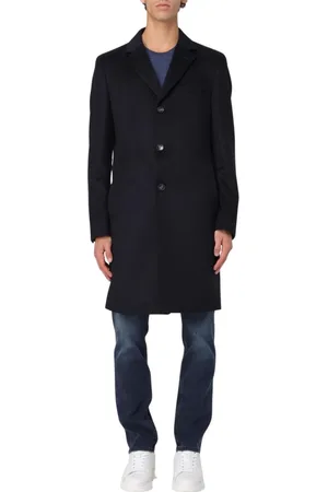 HUGO BOSS Frakke, Herre, Blå, M, Elegant Blå Enkeltknapfrakke