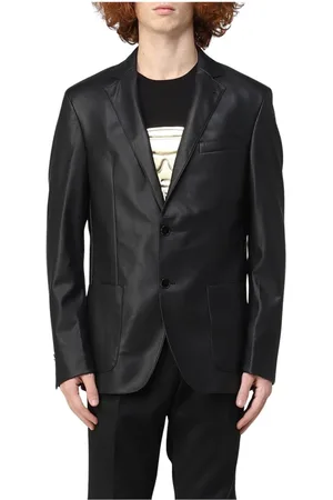 Karl Lagerfeld Jakke, Herre, Sort, XL, Klassisk skræddersyet blazer med hakrevers