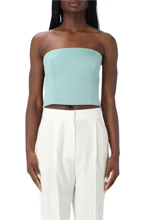 Emporio Armani Top, Dame, Grøn, M, Grøn Strapless Tilpasset Top