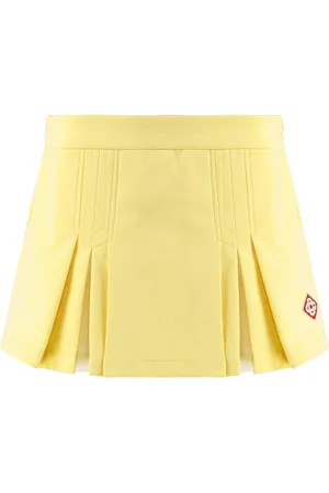 Casablanca Nederdel, Dame, Gul, S, Bomuld, Elegant Plisseret Nederdel i Flere Farver