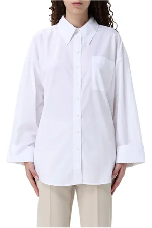 Barbour Bluser & Skjorter, Dame, Hvid, S, Hvid Langærmet Button-Up Skjorte