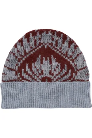 Etro Tilbehør, Dame, Flerfarvet, ONE SIZE, Uld, Farverig Mønstret Beanie Hat