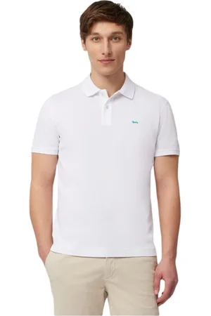 HARMONT&BLAINE Top, Herre, Hvid, L, Bomuld, Bomuld Polo MED Dachshund