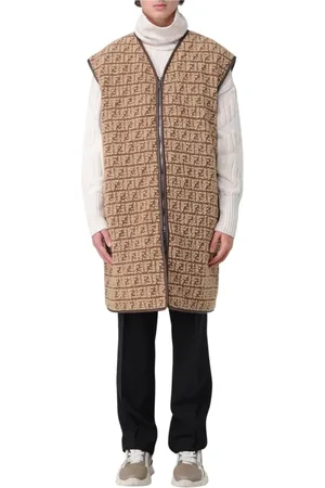 Fendi Jakke, Herre, , XS, Uld, Shearling Vest til Mænd