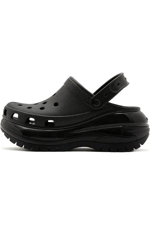Crocs Sko, Dame, Sort, 39 EU, Clic Mega Crush Træsko