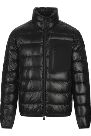 Moncler Jakke, Herre, Sort, XL, Uld, Sort Dun Vinterfrakke