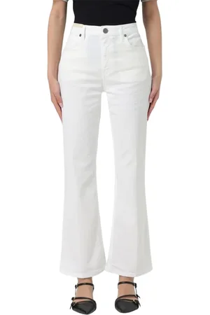 PT Torino Jeans, Dame, Hvid, W29, Bomuld, Blå Flare Jeans til Kvinder