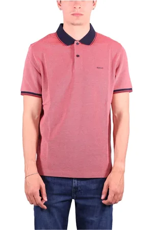 GANT Top, Herre, Lyserød, M, Bomuld, Farverig Piqué Polo Skjorte