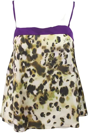 Liu Jo Top, Dame, Flerfarvet, XS, Polyester, Firkantet hals polyester top dyreprint