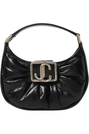 Jimmy Choo Taske, Dame, Sort, ONE SIZE, Læder, Plisseret Læder Mini Taske