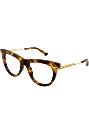 Bottega Veneta Tilbehør, unisex, Flerfarvet, ONE SIZE, Uld, Stilfulde ovale solbriller