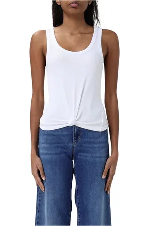 Michael Kors Top, Dame, Hvid, S, Ribbet Tank Top