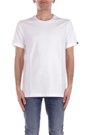 FAY Top, Herre, Hvid, M, Bomuld, Logo Front T-shirt Hvid