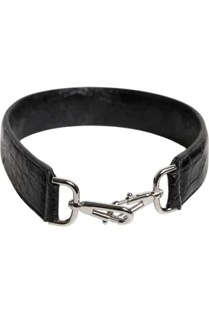 Dolce & Gabbana Taske, Dame, Sort, ONE SIZE, Uld, Luksuriøs Alligator Læder Skulderrem