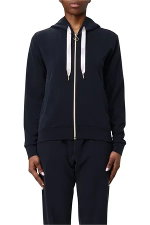 Colmar Sweathshirts & Hoodies, Dame, Sort, S, Bomuld, Beige ZipUp Hoodie Activewear Sweater