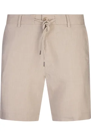 HUGO BOSS Shorts, Herre, Brun, S, Linned, Brun Linnedbukser med Elastan