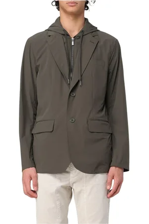 Armani Exchange Jakke, Herre, Grøn, XL, Moderne Hættet Blazer Jakke