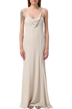 Isabel Marant Kjole, Dame, Hvid, S, Hvid Maxi Kjole Elegant Flydende Silhuet