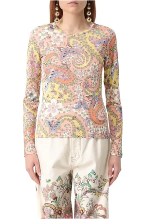Etro Top, Dame, Flerfarvet, M, Multifarvet Paisley Print Top
