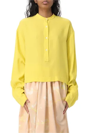 Fabiana Filippi Bluser & Skjorter, Dame, Gul, 2XS, Blomstret Aline Kjole