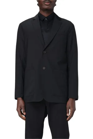 Emporio Armani Jakke, Herre, Sort, M, Klassisk Sort Blazer med Hakrevers