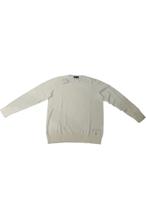 FAY Top, Dame, Hvid, 2XL, Uld, Langærmet rund hals top
