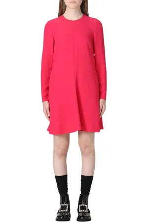 RED Valentino Kjole, Dame, Lyserød, XS, Fuchsia A-Line Mini Kjole