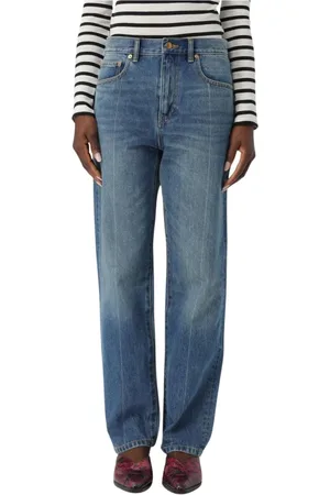 Tory Burch Jeans, Dame, Blå, W26, Denim, Elegant Straight Leg Jeans