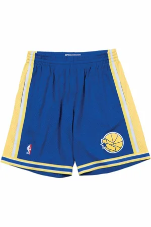 Mitchell & Ness Sport, Herre, Blå, 2XL, NBA Swingman Shorts Golden State Warriors
