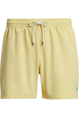 Ralph Lauren Badetøj, Herre, Gul, L, Polyester, 5.75-Inch Traveler Classic Swim Trunk Gul