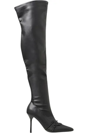 Karl Lagerfeld Sko, Dame, Sort, 41 EU, OvertheKnee PointedToe Støvler