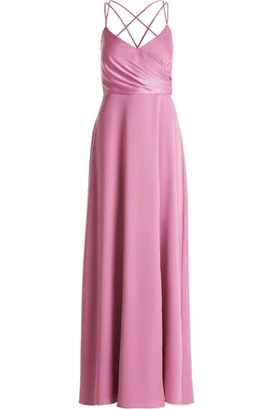 Vera Mont Kjole, Dame, Lyserød, XL, Elegant V-hals Aftenkjole