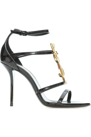 Saint Laurent Sko, Dame, Sort, 37 1/2 EU, Moderne Sorte Sandaler