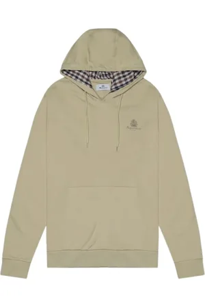 Aquascutum Sweathshirts & Hoodies, Herre, , L, Bomuld, Hættetrøje med lynlås og Club Check