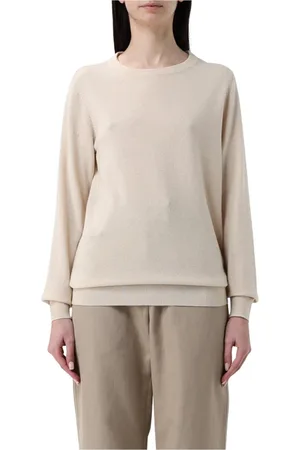 Brunello Cucinelli Strik, Dame, , XL, Cashmere, Luksuriøs Cashmere Pullover Sweater