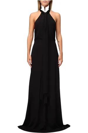 Karl Lagerfeld Kjole, Dame, Sort, S, Halterneck Maxi Kjole