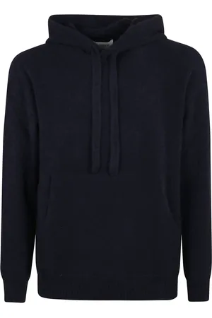 LANEUS Sweathshirts & Hoodies, Herre, Blå, XL, Polyester, Kashmir Hættetrøje