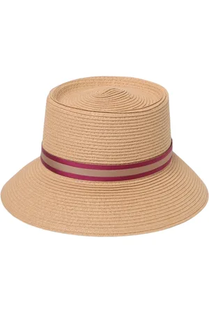 Borsalino Tilbehør, Dame, , ONE SIZE, Cyclamen solhat med bånd