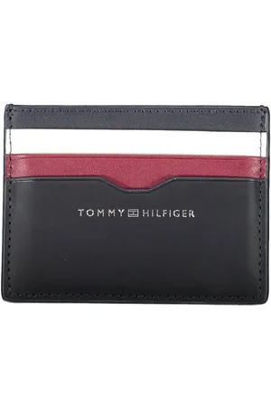 Tommy Hilfiger Tilbehør, Herre, Blå, ONE SIZE, Læder, Blåt Læder Herre Pung Kortholder