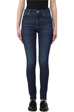 Dolce & Gabbana Jeans, Dame, Blå, XS, Bomuld, Blå Skinny Jeans til Kvinder