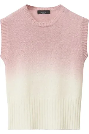 Fabiana Filippi Strik, Dame, Flerfarvet, L, Pink Strikket Vest