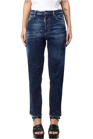 Dsquared2 Jeans, Dame, Blå, XS, Bomuld, Klassiske Blå Jeans