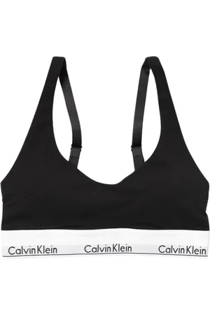 Calvin Klein Undertøj, Dame, Sort, M, Bomuld, Elegant Komfortabel Bralette til Kvinder
