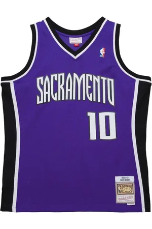 Mitchell & Ness Sport, Herre, Lilla, XL, Sacramento Kings Mike Bibby Trøje 2002