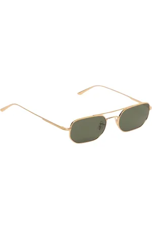 Oliver Peoples Tilbehør, Herre, Gul, 52 MM, Uld, Guld Aviator Style Solbriller
