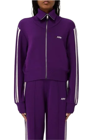 Autry Strik, Dame, Lilla, M, Uld, Stribet strik tracksuit sæt