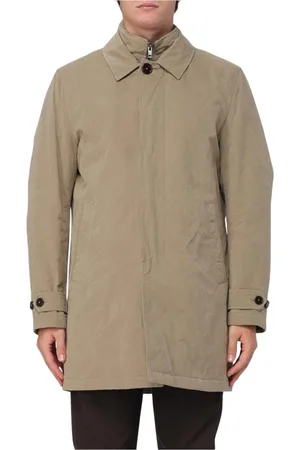 FAY Frakke, Herre, , L, Elegant Mud Coat Allround Tøj