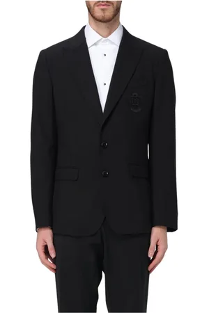 Dolce & Gabbana Jakkesæt, Herre, Sort, M, Uld, Klassisk Sort Blazer til Mænd