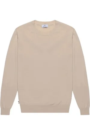 Aquascutum Sweathshirts & Hoodies, Herre, , M, Bomuld, Bomuld Strikket Lappet Trøje